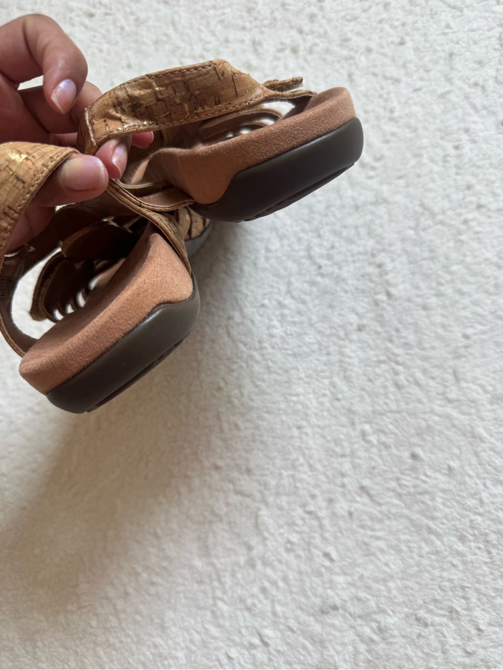 Vionic Harissa Cork Gladiator Sandals Women's Size 7 Wide Orthotic Comfort - Picture 5 of 6